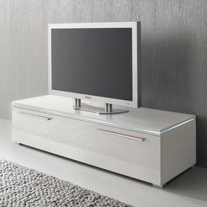 Meuble TV Stripe Blanc - Largeur : 120 cm