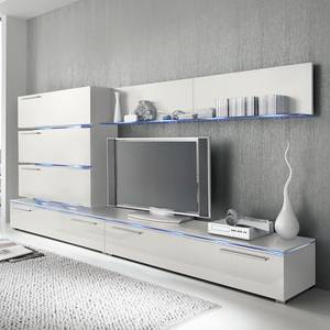 Ensemble de meubles TV Stripe I Blanc brillant