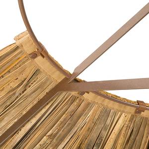 Parasol en paille Sahara Beige - Marron - Bois massif - 200 x 250 x 200 cm