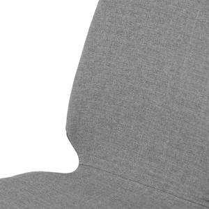 Gestoffeerde stoelen Eske II geweven stof/verchroomd metaal - Stof Vesta: Donkergrijs