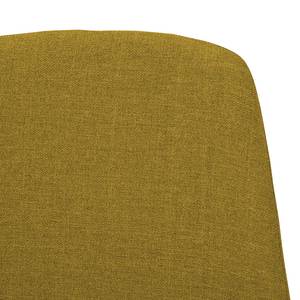 Gestoffeerde stoelen Eske II geweven stof/verchroomd metaal - Stof Vesta: Geel
