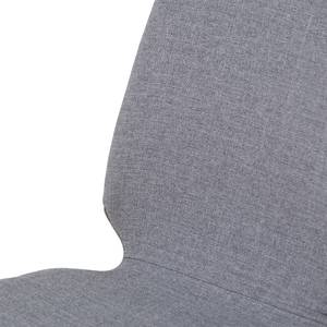 Gestoffeerde stoelen Eske II geweven stof/verchroomd metaal - Stof Vesta: Grijs