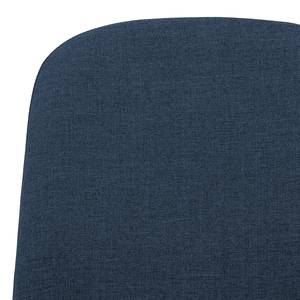 Gestoffeerde stoelen Helvig I geweven stof/massief eikenhout - Stof Vesta: Blauw
