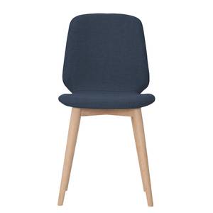 Gestoffeerde stoelen Helvig III geweven stof/massief eikenhout - Stof Vesta: Blauw