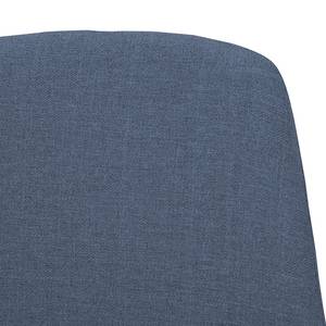 Chaises Helvig III (lot de 2) Tissu / Chêne massif - Tissu Vesta Rouge - Tissu Vesta : Bleu clair