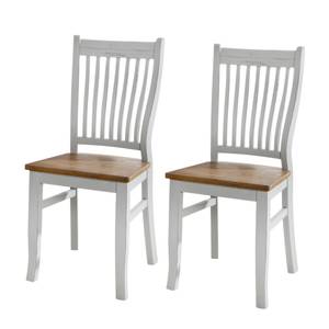 Chaises Rochelle (lot de 2) Paulownia partiellement massif