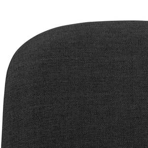 Chaises rembourrées Stig I (lot de 2) Tissu - Tissu Vesta : Anthracite - Noyer