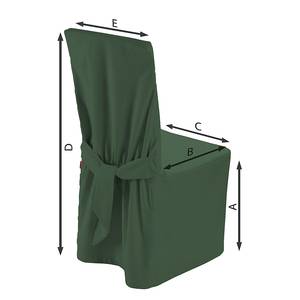 Housse de chaise Cotton Panama Vert sapin