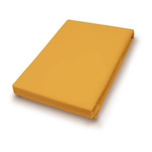 Drap-housse en peluche Sotta Coton / Polyester - Jaune - 180 x 200 cm