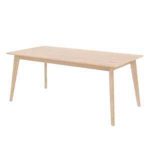Table Knoppe Partiellement en bois massif - Placage chêne - Chêne - 160 x 90 cm
