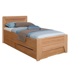 Deels massief bed Valerie III elzenhout - 100 x 220cm - 1 opbergruimte