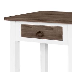 Table pour téléphone Galano I Blanc / Éléments décoratifs en bois massif