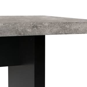 Eettafel Detroit l betonnen look/mat zwart