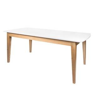 Table extensible Kovland Blanc mat / Chêne