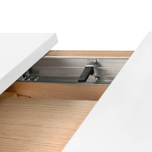 Table extensible Kovland Blanc mat / Chêne