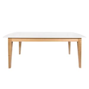 Table extensible Kovland Blanc mat / Chêne