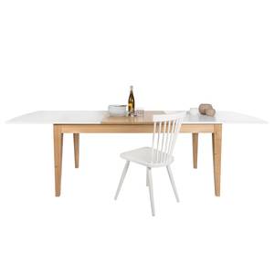 Table extensible Kovland Blanc mat / Chêne