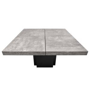 Eettafel Detroit II betonnen look/mat zwart