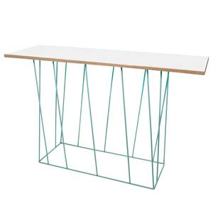 Console Hueva Vert - Blanc - Bois manufacturé - 120 x 76 x 40 cm