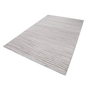 Tapis Bolonia I Fibres synthétiques - Gris clair / Blanc - 80 x 200 cm