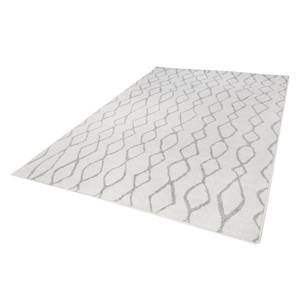 Teppich Bolonia II Kunstfaser - Cremeweiß / Grau - Creme - 80 x 200 cm