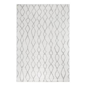 Tapis Bolonia II Fibres synthétiques - Crème / Gris - Crème - 133 x 190 cm