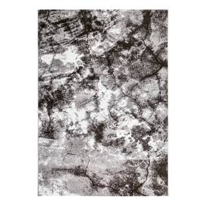 Tapis Barcelona Fibres synthétiques - Gris clair / Blanc - 160 x 230 cm