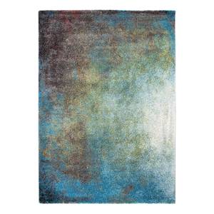 Tapis Grandezza Fibres synthétiques - Bleu / Marron - 133 x 190 cm