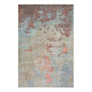 Teppich Anastasia I Kunstfaser - Hellblau / Braun - 110 x 170 cm