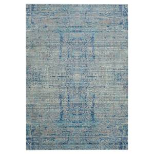 Tapijt Abella Vintage kunstvezel - lichtblauw - Lichtblauw/blauw grijs - 160 x 230 cm