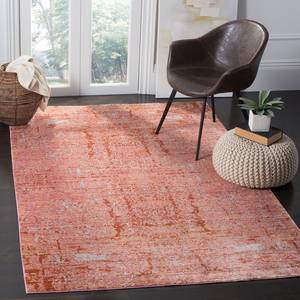 Tapis Abella Vintage Fibres synthétiques - Bleu clair - Rouge / Beige - 243 x 304 cm