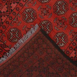 Tapijt Afghan Bouchara rood scheerwol 80x300cm
