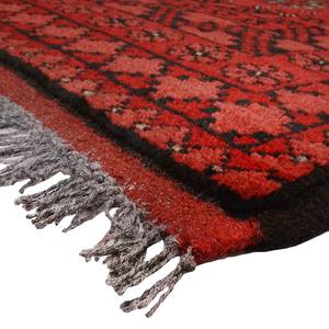 Tapijt Afghan Bouchara rood scheerwol 70x120cm