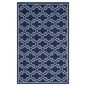 Teppich Agadir Blau/Creme - 153 x 244 cm - 160 x 230 cm