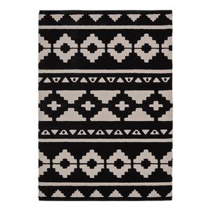 Tapis Alaska IV Tissu - Noir / Crème