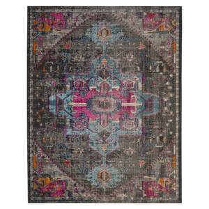 Tapijt Alroy mixweefsel - grijs/roze - 200 x 300 cm