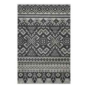 Teppich Amina Schwarz - Grau - Textil - 120 x 1 x 180 cm