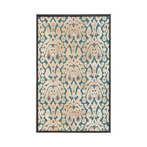 Teppich Aziz Grau - Gelb - Textil - 160 x 1 x 230 cm