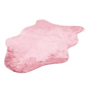 Tapis Banyo Fibres synthétiques - Rose foncé - 100 x 150 cm