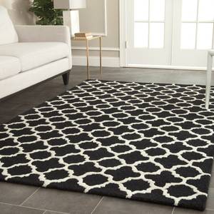 Tapis Bessa Noir / Crème