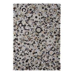 Tapis Big Circle Shine Cuir / Gris