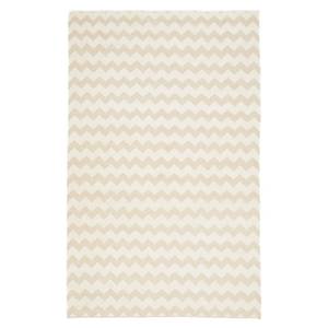 Tapijt Blair Dhurrie mixweefsel - Beige/wit - 160 x 230 cm