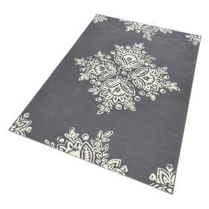 Teppich Blossom Kunstfaser - Grau - 80 x 150 cm