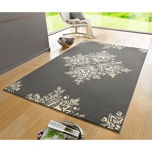 Tapis Blossom Fibres synthétiques - Gris - 160 x 230 cm