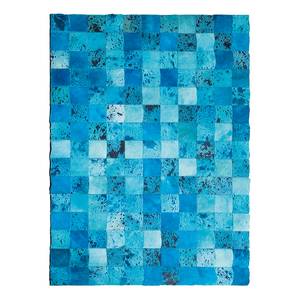 Tapijt Blue Water Fur koeienvel/blauw