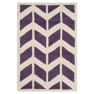 Teppich Brenna Violett/Elfenbein - Maße:  60 x 91  cm