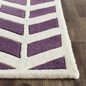 Teppich Brenna Violett/Elfenbein - Maße:  60 x 91  cm