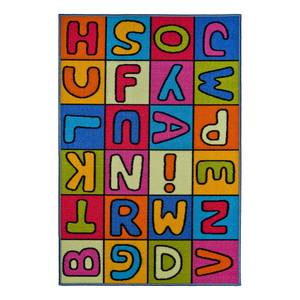 Kinderteppich Buchstaben Multicolor - Textil - 80 x 120 cm