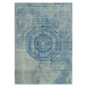 Tapis Charleston Woven Fibres synthétiques - Turquoise - 160 x 230 cm