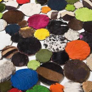 Teppich Circle Multi Peau de vache / Multicolore